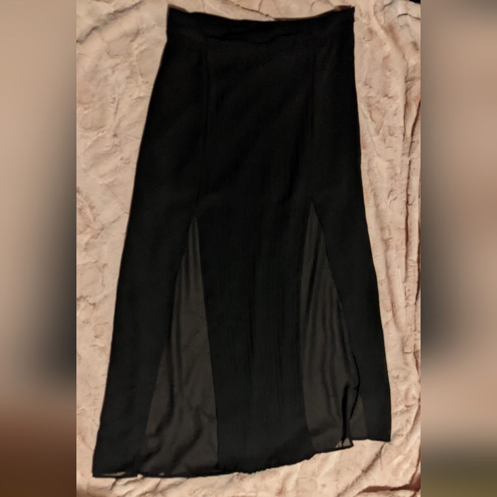 Miss Chievious Elegant Black Skirt with Shorts- L